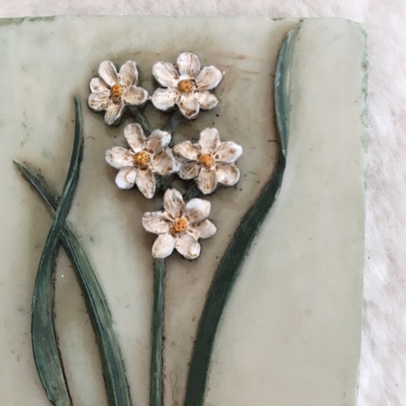 Ibis and Orchid Design resin wall plaque - Picture 2 of 4